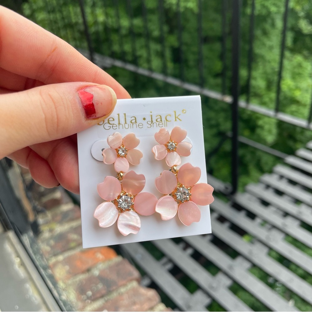 Bella & Jack genuine shell earrings